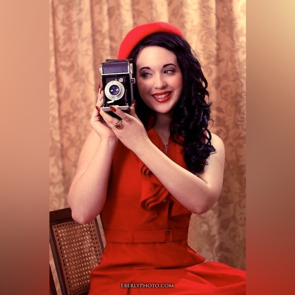 Calvin Klein red dress